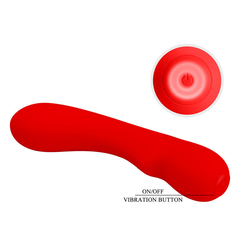 PRETTY LOVE - PRESCOTT WIEDERAUFLADBARER VIBRATOR ROT - Sexotim