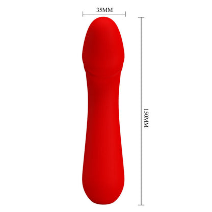 PRETTY LOVE - CETUS WIEDERAUFLADBARER VIBRATOR ROT