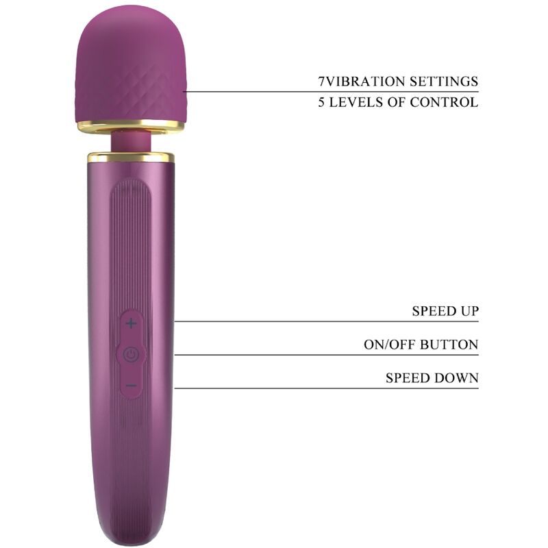 PRETTY LOVE - MASSAGER 7 VIBRATIONSMODI LILA - Sexotim