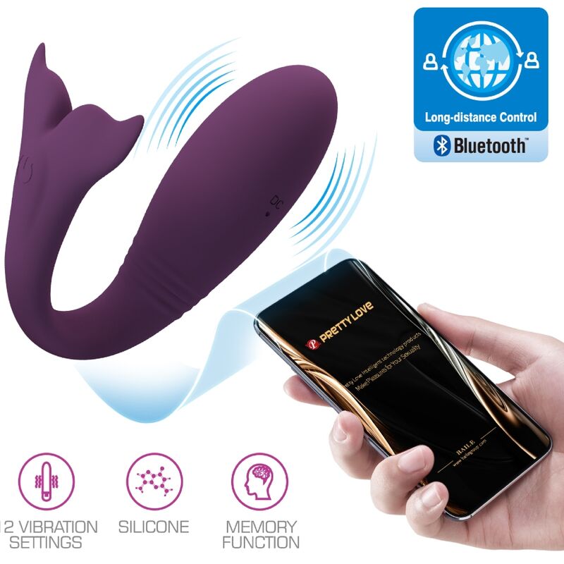 PRETTY LOVE - JAYLEEN VIBRATOR MIT APP-FERNBEDIENUNG LILA - Sexotim