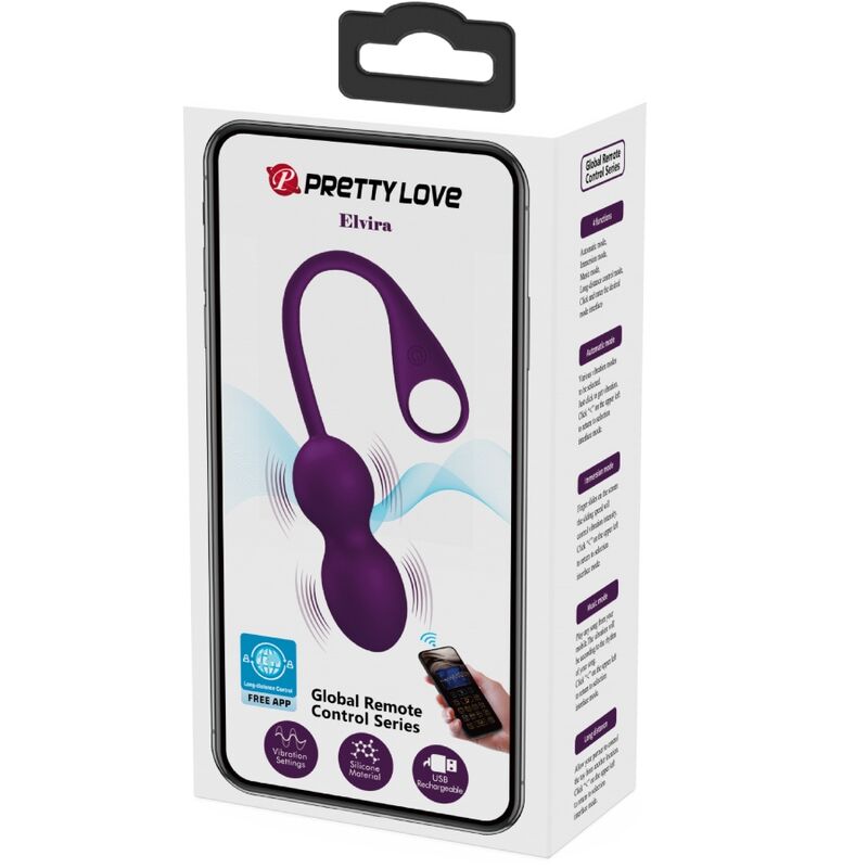 PRETTY LOVE - ELVIRA KEGEL BALLS APP FERNBEDIENUNG LILA - Sexotim