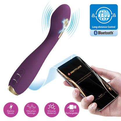 PRETTY LOVE - HECTOR ELECTROSHOCK VIBRATOR PER APP-STEUERUNG LILA - Sexotim