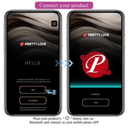 PRETTY LOVE - HECTOR ELECTROSHOCK VIBRATOR PER APP-STEUERUNG LILA - Sexotim