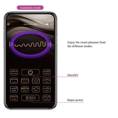 PRETTY LOVE - HECTOR ELECTROSHOCK VIBRATOR PER APP-STEUERUNG LILA - Sexotim