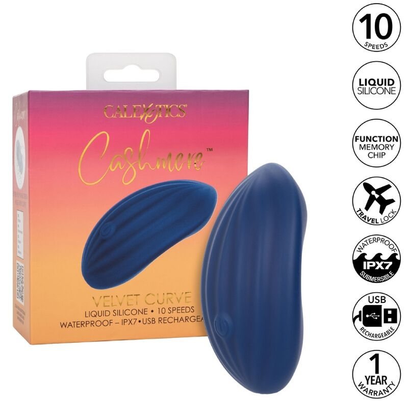 CALEXOTICS - CASHMERE-SAMT-CURVE-BLAU - Sexotim