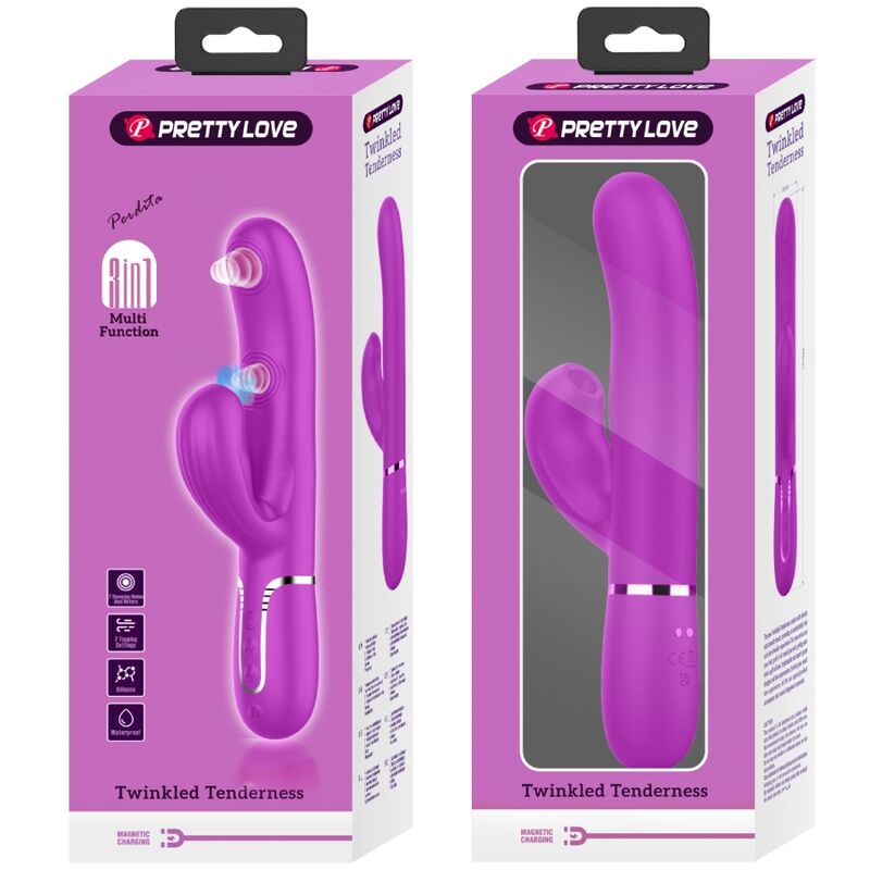 PRETTY LOVE - PERLITA MULTIFUNKTIONS-3-IN-1-G-SPOT-VIBRATOR VIOLETT - Sexotim