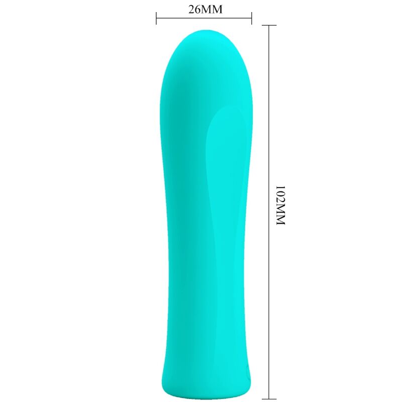 PRETTY LOVE - ALFREDA SUPER POWER VIBRATOR AQUA GREEN - Sexotim