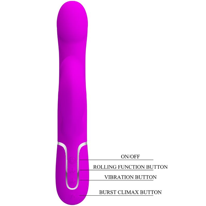 PRETTY LOVE - RABBIT VIBRATOR PERLEN VIOLET - Sexotim