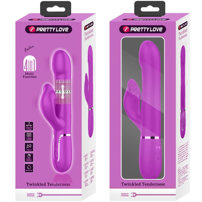 PRETTY LOVE - RABBIT VIBRATOR PERLEN VIOLET - Sexotim