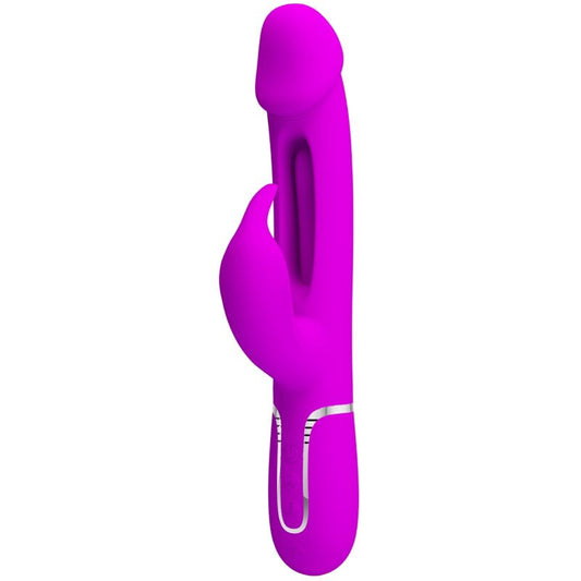 PRETTY LOVE - DEJON RABBIT VIBRATOR 3 IN 1 MULTIFUNKTIONS FUCSIA