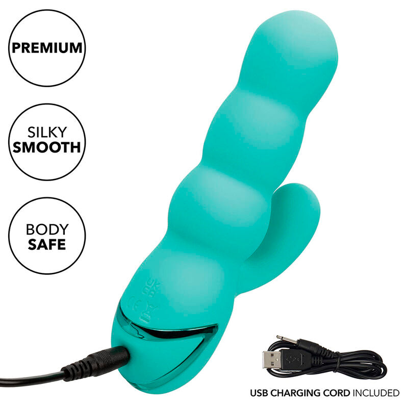 CALEXOTICS - DEL MAR DIVA VIBRATOR RABBIR AQUA GRÜN VON CALIFORNIA DREAMING