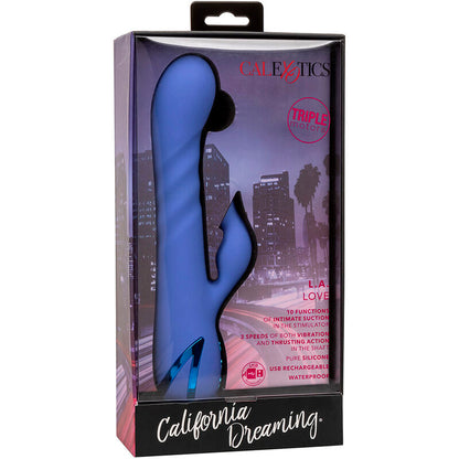 CALEXOTICS - LA LOVE VIBRATOR & SUCKER BLAU VON CALIFORNIA DREAMING