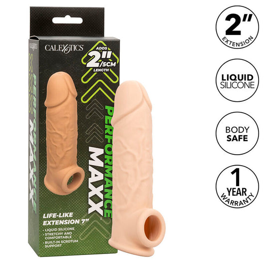 CALEXOTICS - PERFORMANCE MAXX LEBENSNAHE EXTENSION 7 HELLE HAUT - Sexotim