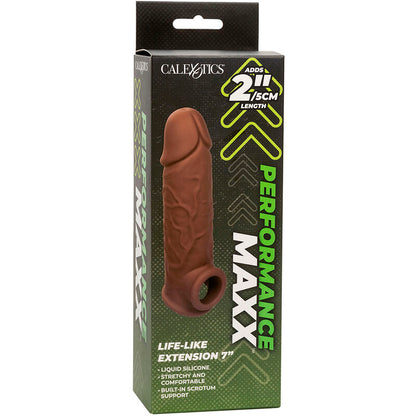 CALEXOTICS - PERFORMANCE MAXX LEBENSNAHE EXTENSION 7 BRAUNE HAUT - Sexotim