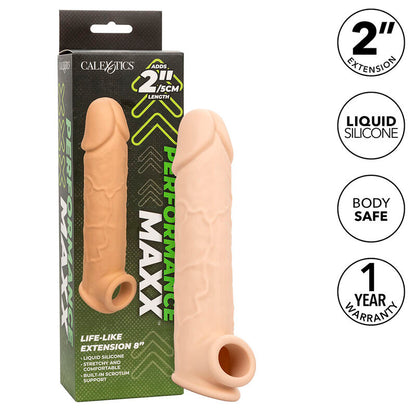 CALEXOTICS - PERFORMANCE MAXX LEBENSNAHE EXTENSION 8 HELLE HAUT - Sexotim