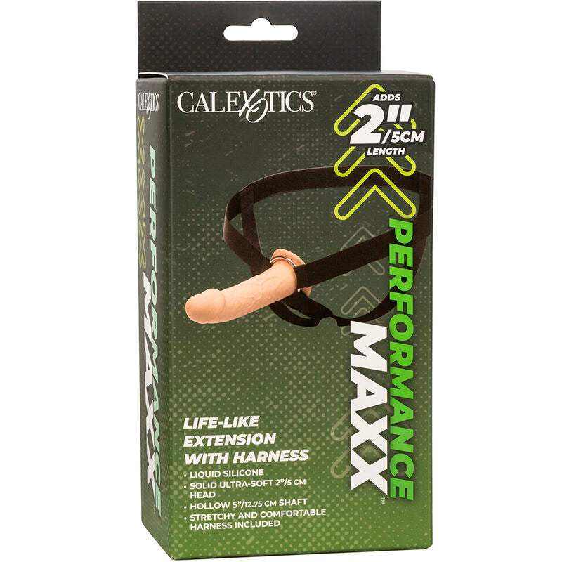 CALEXOTICS - PERFORMANCE MAXX LEBENSECHTE VERLNGERUNG MIT GURT, HELLE HAUT - Sexotim