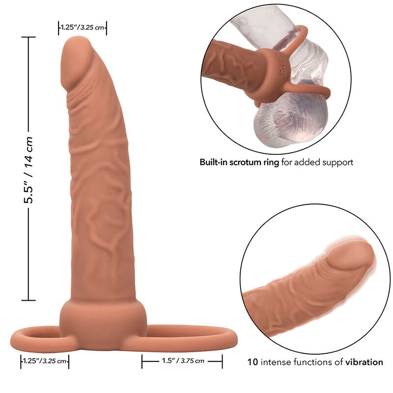 CALEXOTICS - PERFORMANCE MAXX WIEDERAUFLADBARER DUAL-PENETRATOR, BRAUN - Sexotim