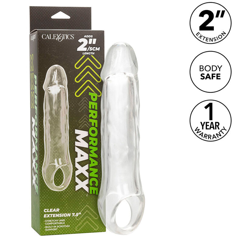 CALEXOTICS - PERFORMANCE MAXX CLEAR EXTENSION 7,5 TRANSPARENT - Sexotim