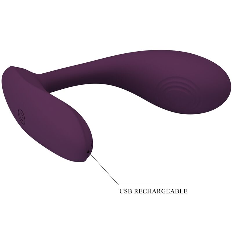 PRETTY LOVE - BAIRD G-SPOT 12 VIBRATIONEN WIEDERAUFLADBAR LILA APP