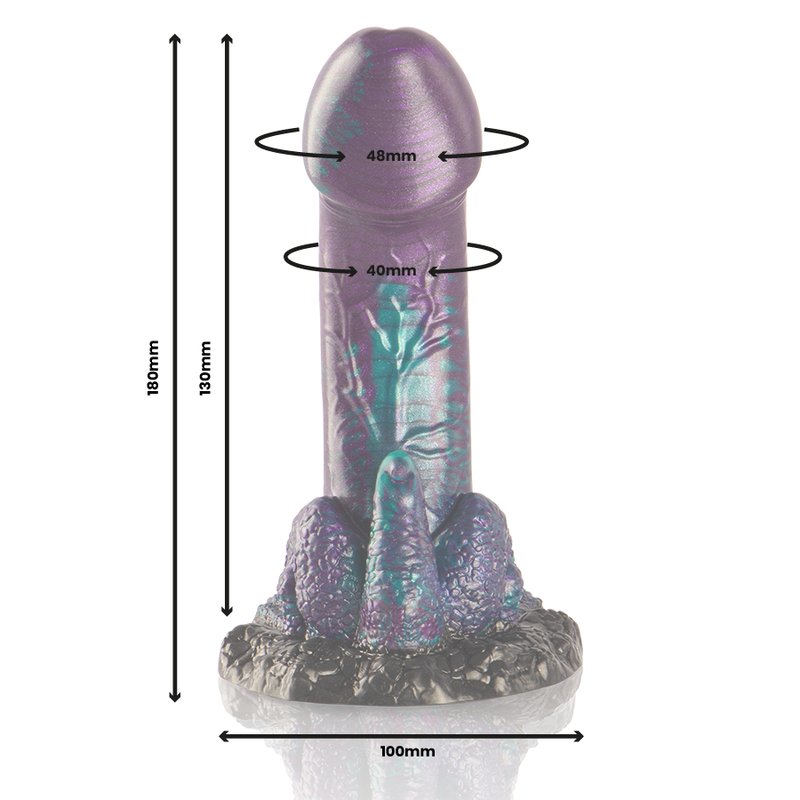 EPIC - BASILISK DILDO DOPPELT SCHUPPIG VERGNÜGEN, KLEINE GRÖSSE - Sexotim