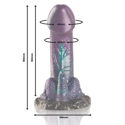 EPIC - BASILISK DILDO DOPPELT SCHUPPIG VERGNÜGEN, KLEINE GRÖSSE - Sexotim