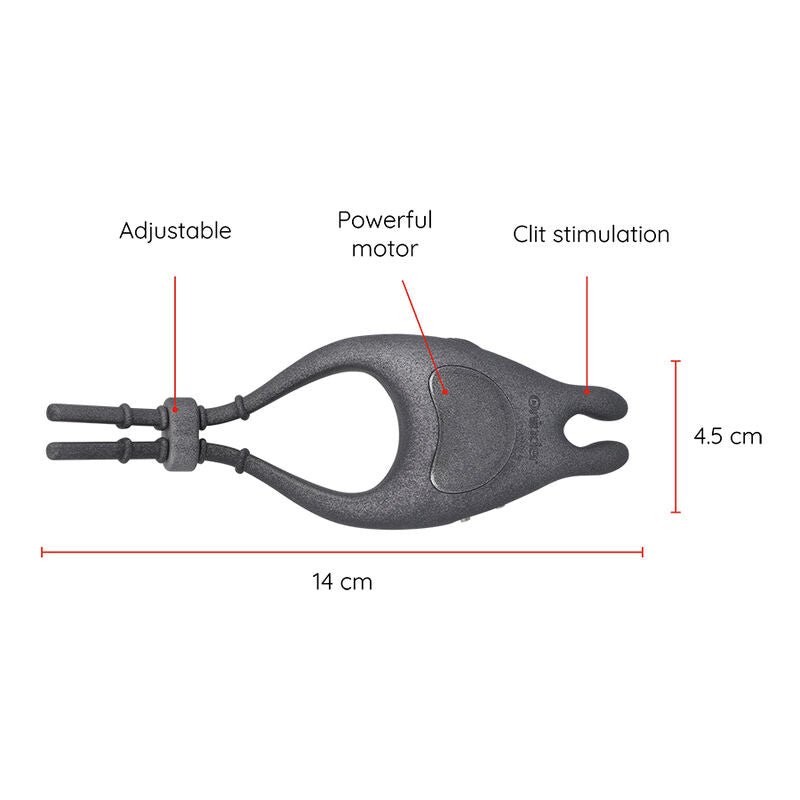 ONINDER - PAMPA WIEDERAUFLADBARER EINSTELLBARER VIBRATORRING MIT KLITORISSTIMULATOR 10 GESCHWINDIGKEITEN - KOSTENLOSE APP - Sexotim