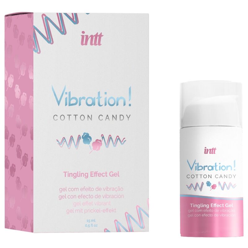 INTT - KRAFTVOLLES INTIMULATIONS-ZUCKERWATTE-FLÜSSIGE VIBRATOR-GEL 15 ML - Sexotim
