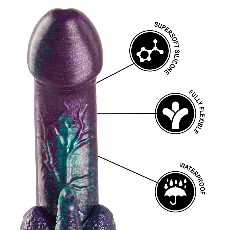 EPIC - BASILISK DILDO DOPPELT SCHUPPIG VERGNÜGEN, KLEINE GRÖSSE - Sexotim