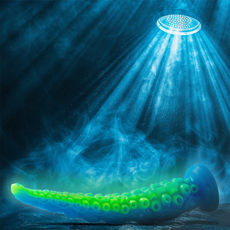 EPIC - SCYLLA FLUORESZIERENDER DÜNNER TENTAKEL-DILDO, GROSSE GRÖSSE