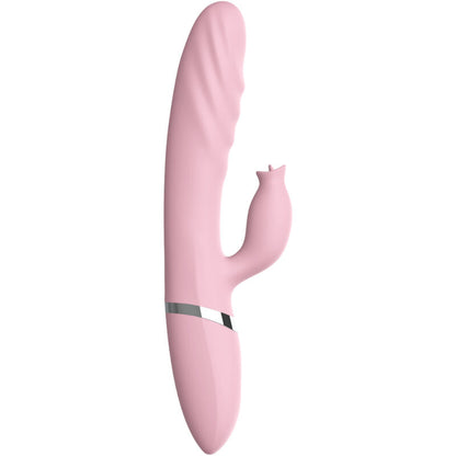 ARMONY - VIBRATOR & STOßUNG MIT ROSA WÄRMEEFFEKT-ZUNGE - Sexotim
