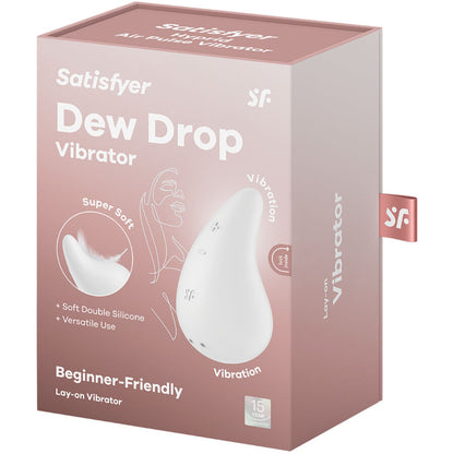 SATISFYER - DEW DROP VIBRATOR AUFLEGEN BLAU / WEISS - Sexotim