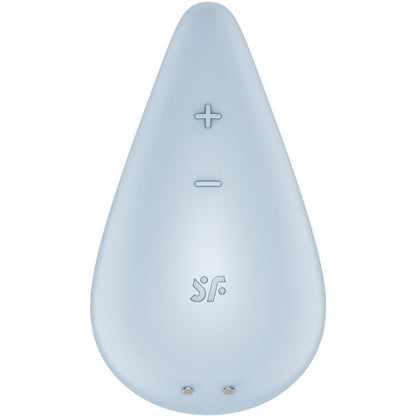 SATISFYER - DEW DROP VIBRATOR AUFLEGEN BLAU / WEISS - Sexotim