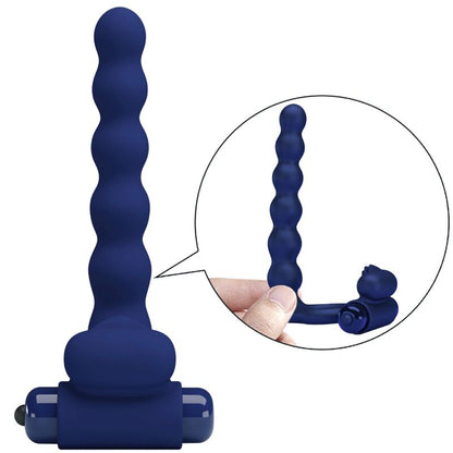 PRETTY LOVE - AJMAL VIBRATIONSRING MIT PLUG BLAU - Sexotim