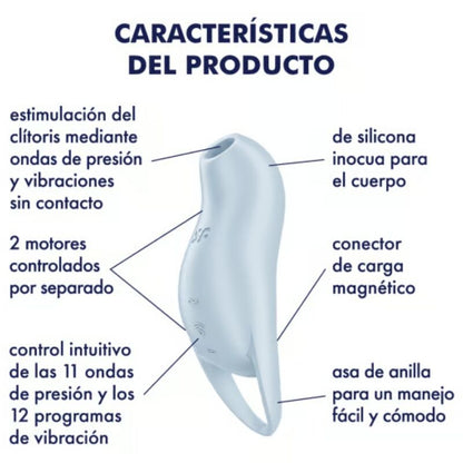 SATISFYER - POCKET PRO 1 KLITORIS-STIMULATOR HELLBLAU - Sexotim