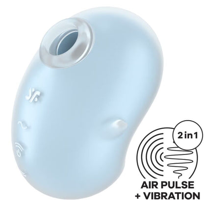 SATISFYER - CUTIE GHOST AUFLEGEVIBRATOR HELLBLAU - Sexotim