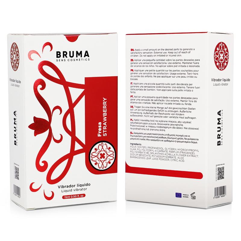 BRUMA - FLÜSSIGER VIBRATOR ULTRA GLEITEND ERDBEERE 15 ML