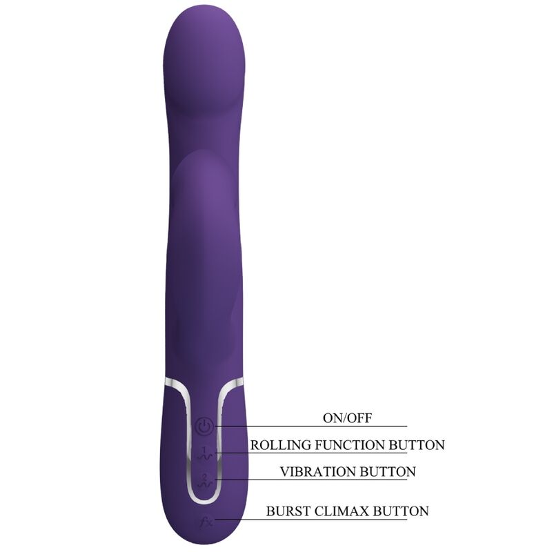 PRETTY LOVE - ZALIN RABBIT VIBRATOR PERLEN 4 IN 1 LILA