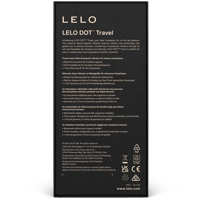 LELO - DOT TRAVEL KLITORIS-STIMULATOR LILA - Sexotim