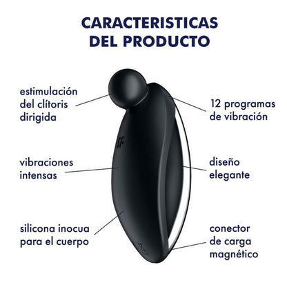 SATISFYER - SPOT ON 2 AUFLEGEVIBRATOR SCHWARZ - Sexotim