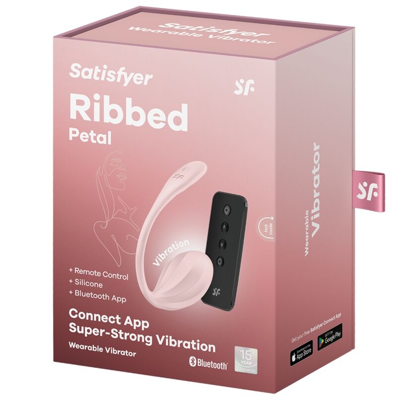 SATISFYER - RIBBED PETAL G POINT FERNBEDIENUNG STIMULATOR ROSE KOSTENLOSE APP - Sexotim