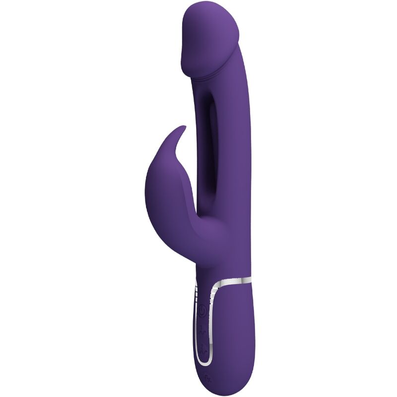 PRETTY LOVE - KAMPAS RABBIT 3 IN 1 MULTIFUNKTIONSVIBRATOR MIT ZUNGE VIOLETT