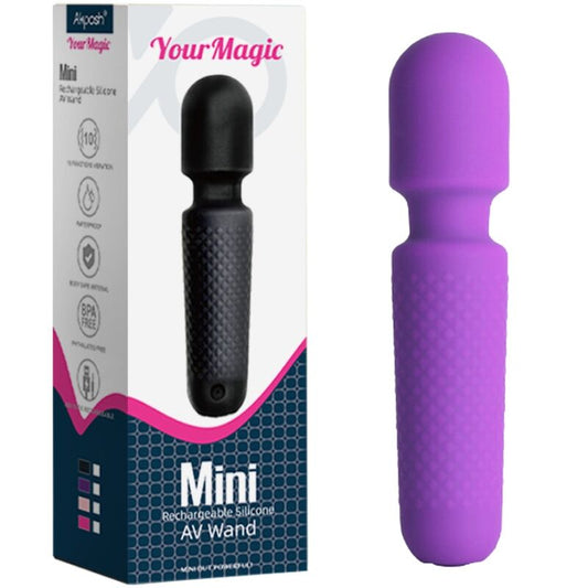 ARMONY - YOUR MAGIC MASSAGER & VIBRATOR WIEDERAUFLADBAR 10 VIBRATIONEN STAB PUNKTE LILA - Sexotim