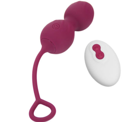 ARMONY - BLOSSOMS VAGINAL HANTEL MIT FERNBEDIENUNG 10 VIBRATIONEN DUNKELROT - Sexotim