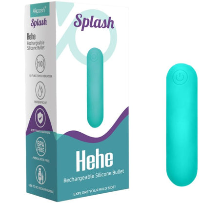 ARMONY - SPLASH HEHE VIBRATOR BULLET SILIKON 10 VIBRATIONEN 65 X 15 CM GRÜN - Sexotim