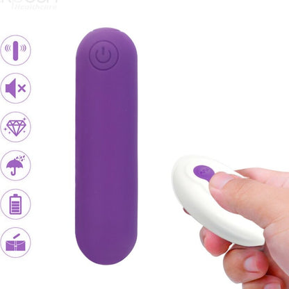ARMONY - SPLASH JOLINE VIBRATOR BULLET SILIKON MIT FERNBEDIENUNG, 10 VIBRATIONEN 6.5 X 1.5 CM LILA - Sexotim