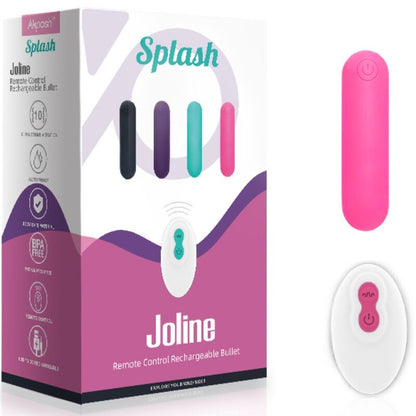 ARMONY - SPLASH JOLINE VIBRATOR BULLET SILIKON FERNBEDIENUNG 10 VIBRATIONEN 65 X 15 CM ROSA - Sexotim