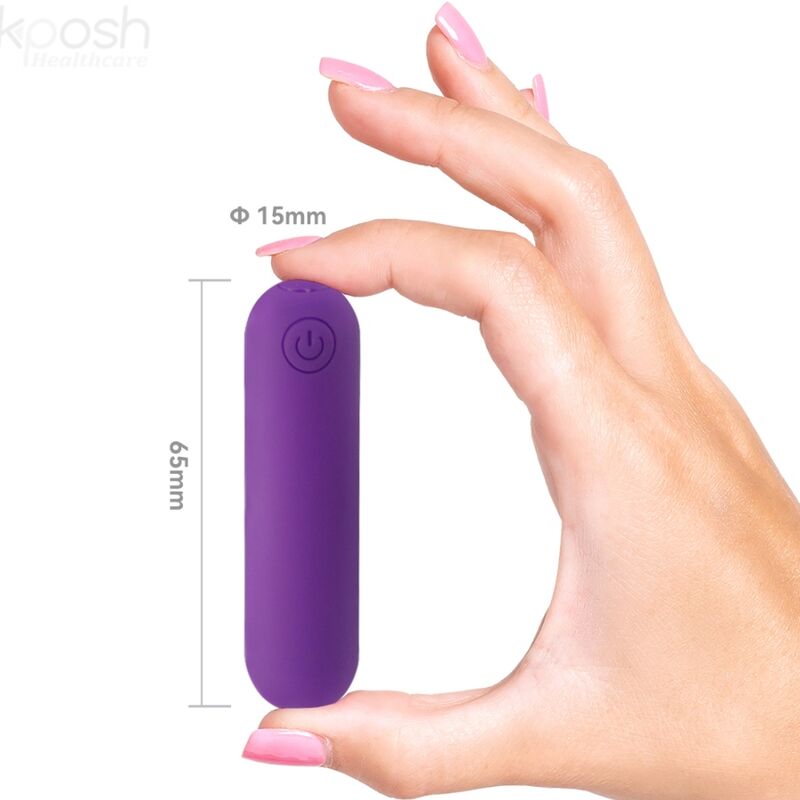 ARMONY - SPLASH JOLINE VIBRATOR BULLET SILIKON MIT FERNBEDIENUNG, 10 VIBRATIONEN 6.5 X 1.5 CM LILA - Sexotim