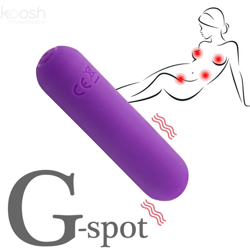 ARMONY - SPLASH JOLINE VIBRATOR BULLET SILIKON MIT FERNBEDIENUNG, 10 VIBRATIONEN 6.5 X 1.5 CM LILA - Sexotim