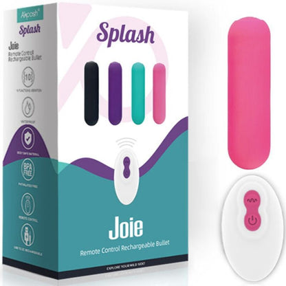 ARMONY - SPLASH JOIE VIBRATOR BULLET SILIKON MIT FERNBEDIENUNG, 10 VIBRATIONEN 75 X 19 CM ROSA - Sexotim