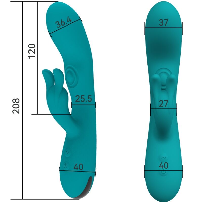 ARMONY - DANCING BUNNY VIBRATOR RABBIT 10 GESCHWINDIGKEITEN GRÜN - Sexotim